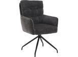 Esszimmerstuhl HOME AFFAIRE "Sant Tropez", grau (anthrazit, schwarz, anthrazit), B:60cm H:92cm T:67cm, Stühle, Esszimmerstuhl