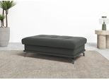 Polsterhocker OTTO HOME "Costello, B: 133 cm", grau (anthrazit), B:133cm H:47cm T:72cm, Luxus-Microfaser (90% Polyester, 10% Polyamid);Samtoptik (100% Polyester), Hocker, Polsterhocker, individuell zu kombinieren, Federkern