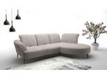 Ecksofa SIT & MORE "Dance, L-Form, inkl. Sitztiefenverstellung", silber, B:313cm H:91cm T:208cm, 100% Polyester, Sofas, Ecksofa, inkl. Click&Seat, optional mit Kopfteilverstellung