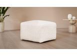 Polsterhocker "YANI Sitzhocker mit Wellenunterfederung, Maße B/T/H: 65/65/46 cm", beige (creme), B:65cm H:46cm T:65cm, 100% Polyester, LEGER HOME BY LENA GERCKE, Hocker, Polsterhocker, kleiner Hocker passend zur Serie Yani, in hochwertiger Verarbeitung