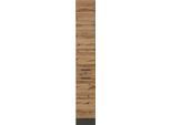 Apothekerschrank KOCHSTATION "KS-Trier", braun (wotaneiche), B:30cm H:200cm T:60cm, MDF, Schränke, Apothekerschrank, 30 cm breit, 200 cm hoch, mit 2 Auszügen und 5 Ablagen
