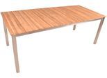 Gartentisch GARDEN PLEASURE "DALLAS", braun, B:200cm H:75cm T:90cm, Tische, Gartentisch