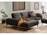 Ecksofa W.SCHILLIG "run, Designsofa mit tollem Sitzkomfort, bequem, L-Form", braun (mocca z73), B:319cm H:88cm T:178cm, Longlife Xtra-Leder Z73: Naturwalkleder der Luxusklasse aus den erlesensten Rohhäuten. Hautstärke 1, 1 – 1, 3 mm;ROHLEDER Jacquard-Flachgewebe Q2 W60 (63% Polyester, 37% Polyacryl);ROHLEDER Chenille-Flachgewebe Q2 W77 (68% Polyacryl, 32% Polyester);Stoff S37 (100% Polyester), Sof