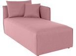 Ottomane OTTO HOME "Nöre", rosa (rosé), B:90cm H:86cm T:172cm, Samtoptik (100% Polyester);Struktur (100% Polypropylen);Webstoff (100% Polyester);Struktur fein (100% Polyester);Luxus-Microfaser Lederoptik (100% Polyester);Baumwoll-/Leinenmix (60% Baumwolle/40% Leinen), Sofas, Ottomane, Modul - zum Zusammenstellen; in vielen Bezugsqualitäten und Farben