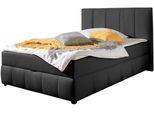 Boxbett OTTO HOME "Hartley inkl. Bettkasten und Topper, auch in Überlänge erhältlich", schwarz, B:152cm L:230cm, Komplettbetten, Boxbett, wahlweise mit Bonnell- oder TTFK-Matratze in H2, H3 o. H4 erhältlich