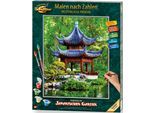 Malen nach Zahlen SCHIPPER "Meisterklasse Premium - Pagode im japanischen Garten", bunt, Malvorlagen, KinderB:40cm H:50cm, Malen nach Zahlen, Made in Germany, B:40cm H:50cm