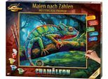 Malen nach Zahlen SCHIPPER "Meisterklasse Premium - Chamäleon", bunt, Malvorlagen, KinderB:52cm H:41cm, Malen nach Zahlen, Made in Germany, B:52cm H:41cm
