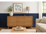 Sideboard WOODMAN "Bjórgvin", braun (eiche, eichefarben), B:150cm H:75cm T:40cm, Sideboards, Sideboard, Kommode, Breite 150 cm, im skandinavischen Design, FSC