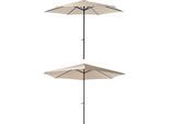 Sonnenschirm GARDEN PLEASURE, beige (creme), Bezug: 100% Polyester, Standschirme, Sonnenschirm, Ø 300 cm, creme