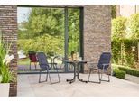 Garten-Essgruppe SIENA GARDEN "Premium", grau (anthrazit, anthrazit, anthrazit), Aluminium, Stahl, Sitzmöbel-Sets, Garten-Essgruppe