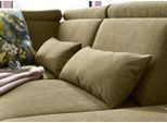 Polsterauflage SIT & MORE "Brisbane", grün (olive), B:65cm H:25cm T:13cm, Soft clean (98% Polyester, 2% Polyamid), Polsterauflagen, Polsterauflage, Nierenkissenset