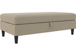Stauraumhocker DOREL HOME "Hartford", braun (cappucino), B:130cm H:43cm T:69cm, Hocker, Stauraumhocker, Polsterhocker mit Stauraum, frei im Raum stellbar, Sitzhöhe 43 cm