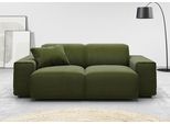 2-Sitzer HOME AFFAIRE "Glimminge auch in Breitcord + Feincord + Easy care-Bezug", grün (moos), B:194cm H:71cm T:101cm, 95% Polyester, 5% Nylon, Sofas, 2-Sitzer, besondere Kedernähte,, Zierkissen