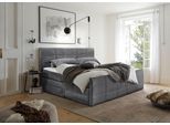 Boxspringbett ED EXCITING DESIGN "Bolivia", grau, B:183cm L:220cm, 92% Polyester, 8% Nylon, Komplettbetten, Boxspringbett, harte Seite mit Kokosmatte, weiche Seite mit Filzabdeckung