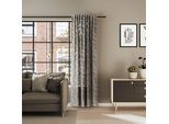 Vorhang NEUTEX FOR YOU "CASALI", grau (stein), B:153cm H:245cm, Polyester, Gardinen, Vorhang, Allover-Muster aus zeitlosen Halbkreisen