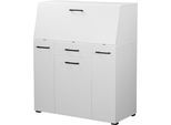Sekretär OTTO HOME "Moid, Home-Office-Schreibtisch", weiß, B:88,5cm H:106cm T:41,5cm, Sekretäre, Sekretär, viele Stauraummöglichkeiten, kompaktes & modernes Design, B. 88,5 cm