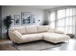Ecksofa EXXPO - SOFA FASHION "Biarritz modern und elegantes Mega Sofa mit tollem Sitzkomfort, L-Form", beige (beige, beige), B:324cm H:92cm T:203cm, Sofas, Ecksofa, XXL– Longchair Ecke in hochwertiger Verarbeitung, Stellmaße 324x203 cm