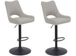 Barhocker HELA "ROCKPORT", beige, B:50cm H:96cm T:57cm, 100% Polyester, Hocker, Barhocker, drehbar,höhenverstellbar,Gasdruckfeder,Rückenausschnitt,Tellerfuß