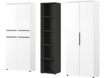 Büromöbel-Set GERMANIA "Mailand", weiß, Holzwerkstoff, Arbeitsmöbel-Sets, Büromöbel-Set, inkl. 2 Aktenschränken und Aktenregal