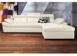 Ecksofa EXXPO - SOFA FASHION "Salerno, Funktionssofa, Breite 280cm, hoher Sitzkomfort, L-Form", beige (keramik), B:280cm H:77cm T:170cm, Microfaser-Primabelle (100% Polyester);NaturLEDER;Kunstleder;Lederfaserstoff;Luxus-Microfaser Lederoptik, Sofas, Ecksofa, inkl. Kopf- und Armteilverstellung, wahlweise mit Bettfunktion