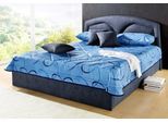 Polsterbett, blau, B:192cm L:212cm, Bezug Bett: Microfaser (100% Polyester);Bonnell-Federkernmatratze: 51% Polypropylen, 39% Polyester und 10% Baumwolle;Kaltschaummatratze: 100% Polyester, Bezug abnehm- und waschbar bis 60C, WESTFALIA SCHLAFKOMFORT, Betten, Polsterbett, inkl. Bettkasten bei Ausführung mit Matratze