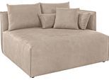 Ottomane OTTO HOME "Nöre", beige, B:138cm H:86cm T:128cm, 100% Polyester, Sofas, Ottomane, kurzes Lounge-Modul - zum Zusammenstellen, Breite 138 cm, Tiefe 128 cm