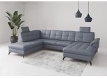 Wohnlandschaft SIT & MORE "Zora", graublau, T:212cm, Sofas, Wohnlandschaft