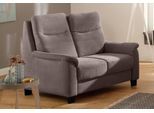 2-Sitzer HOME AFFAIRE "Boccaccio", grau (taupe), B:143cm H:104cm T:96cm, Luxus-Microfaser Vintageoptik(100% Polyester);Struktur weich (90% Polyester / 10% Polyamid);Luxus-Microfaser (100% Polyester), Sofas, 2-Sitzer, mit Federkern, incl. Kopfteilverstellung