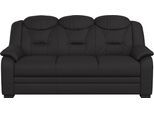 3-Sitzer COTTA "Marcus", schwarz, B:189cm H:99cm T:99cm, 64% Polyurethan, 25% Polyester, 11% Baumwolle, Sofas, 3-Sitzer, Sofa mit hoher Rückenlehne