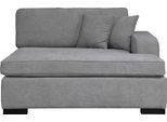 Sofaelement HOME AFFAIRE "Skara XXL", grau (hellgrau), B:140cm H:86cm T:190cm, 100% Polyester, Polsterelemente, Sofaelement, Modul XXL - zum eigenen Zusammenstellen, Armlehne links/rechts wählbar