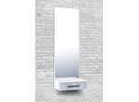 Spiegelpaneel PAROLI "Akron", grau (weiß, betonfarben), B:50cm H:150cm T:35cm, Glas, Spiegel, Spiegelpaneel