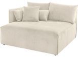 Ottomane OTTO HOME "Nöre", beige, B:138cm H:86cm T:128cm, 100% Polyester, Sofas, Ottomane, kurzes Lounge-Modul - zum Zusammenstellen, Breite 138 cm, Tiefe 128 cm
