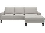 Ecksofa HOME AFFAIRE "Lecce, L-Form, Federkernpolsterung, Breite 224 cm", pearl, B:224cm H:86cm T:164cm, 100% Leder, Sofas, Ecksofa, inkl. saugroboterfreundliche Höhe & schmale Armlehnen