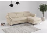 Ecksofa SIT & MORE "Glendale, L-Form", sand, B:253cm H:84cm T:166cm, 100% Polyester, Sofas, Ecksofa, inkl. Kopfteilverstellung,wahlweise mit Vorziehsitz und Bettkasten