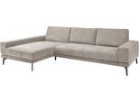Ecksofa "SO 3600 optimaler Sitzkomfort in Federkern o. Kaltschaum, 2 Sitzhöhen", grau (kama stone), B:293cm H:87cm T:180cm, 100% Polyester, SET ONE BY MUSTERRING, Sofas, Ecksofa, Sitzhöhe 44 cm, Federkern, B 293 x T 180 cm, Kama stone