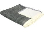 Wohndecke ADAM "Solo", grau (dunkelgrau), B:150cm L:210cm, Baumwolle, Wohndecken, Wohndecke, GOTS zertifiziert - aus Bio-Baumwolle, Kuscheldecke
