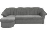 Ecksofa DOMO COLLECTION "Pegnitz, elegante Rückensteppung, kompakte Stellmaße 238/141cm, L-Form", grau, B:238cm H:82cm T:141cm, 100% Polyester, Sofas, Ecksofa, wahlweise mit Bettfunktion