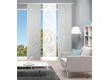 Schiebegardine HOME WOHNIDEEN "TIBERIO 3er SET" Gr. 1, grau, B:60cm H:245cm, Polyester, Gardinen, Schiebegardine, Schiebegardine 3er SET TIBERIO