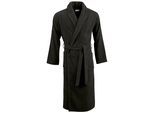 Unisex-Bademantel CARL ROSS "96200" Gr. XXL, schwarz (deep schwarz), XXL, Frottier, Hausmäntel, Unisex-Bademantel, hygieniCotton-kochfester Bademantel