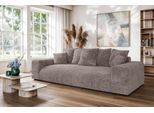 Big-Sofa HOME AFFAIRE "LAKESIDE 3-Sitzer Schlafsofa mit Bettkasten, Breite 256,5 cm", grau (taupe), B:256,5cm H:82cm T:122cm, 100% Polyester, Sofas, Big-Sofa, Liegefläche 168,5x195 cm, hoher Sitzkomfort, Maße B/T/H: 256/122/82cm