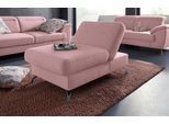 Hocker SIT & MORE "Percy", rosa (altrosa), B:114cm H:43cm T:71cm, Hocker, Hocker, Fußhöhe 12 cm, mit Klappfunktion, wahlweise in 2 Fußfarben
