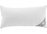 Kunstfaserkopfkissen MUSTERRING "Moonz", weiß, B:80cm L:40cm, Bezug: 100% Baumwolle. Füllung: 100% Polyester, Kopfkissen, Kunstfaserkopfkissen