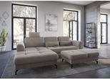 Ecksofa SIT & MORE "Bendigo L-Form", beige (sand), B:284cm H:84cm T:175cm, Sofas, Ecksofa, inklusive Sitztiefenverstellung, Bodenfreiheit 12 cm, in 2 Fußfarben