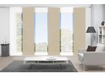 Schiebegardine VISION S "PIVE 6er SET" Gr. 1, beige (sand), B:60cm H:260cm, Polyester, Gardinen, Schiebegardine, Schiebevorhang Digidruck 6er Set PIVE