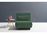 Schlafsofa ELL + ELL "Minou", blau (blaugrün), B:85cm H:88cm T:100cm, Sofas, Schlafsofa