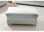 Hocker HOME AFFAIRE "Bergamo", silber, B:110cm H:44cm T:81cm, Luxus-Kunstleder;Struktur weich (100% Polyester);Chenille 100% Polyester;Struktur fein ( 100% Polyester), Hocker, Hocker, mit Stauraum