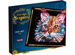 Kreativset "Paillettenkunst PopArt Katze", bunt, Kreativsets, Kinder, Kreativset
