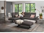 Ecksofa W.SCHILLIG "broadway, Designsofa, toller Sitzkomfort, zeitlos, elegant, L-Form", grau (anthrazit s22), B:284cm H:94cm T:224cm, Flachgewebe S22 (100% Polyester), Sofas, Ecksofa, Sitztiefenverstellung, Kopfteil- & Seitenteilverstellung, Breite 284cm