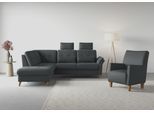 Ecksofa SIT & MORE "Göteborg", grau, B:250cm H:90cm T:226cm, Sofas, Ecksofa, inkl. Sitztiefenverstellung, wahlweise mit Bettfunktion & Bettkasten