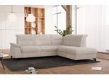 Ecksofa SIT & MORE "Astoria L-Form", beige (nature), B:256cm H:91cm T:225cm, 45000, Sofas, Ecksofa, wahlweise mit motorischer Relaxfunktion
